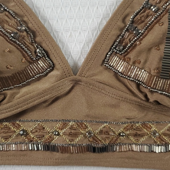 River Island Beaded Boho Gypsy Bikini Top - Picture 3 of 6